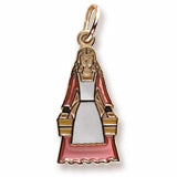 Maids A Milking Charm in 10k Yellow Gold hide-image