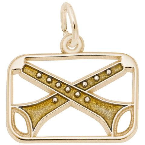 Pipers Piping Charm in Yellow Gold Plated