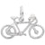 Bicycle Charm In 14K White Gold