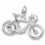Bicycle charm in 14K White Gold hide-image