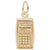 Calculator Charm in Yellow Gold Plated
