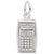 Calculator Charm In Sterling Silver