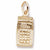 Calculator charm in Yellow Gold Plated hide-image