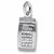 Calculator charm in 14K White Gold hide-image