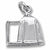 Camping Tent charm in 14K White Gold hide-image