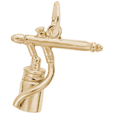 Airbrush Charm in Yellow Gold Plated