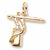 Airbrush charm in Yellow Gold Plated hide-image