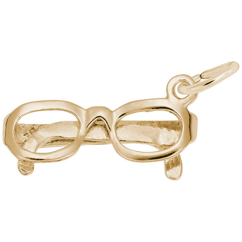 Glasses Charm In Yellow Gold