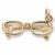 Glasses Charm in 10k Yellow Gold hide-image