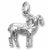 Big Horn Sheep charm in 14K White Gold hide-image