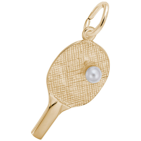 Pingpong Charm In Yellow Gold