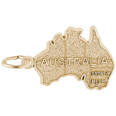 Australia Charm in Yellow Gold Plated