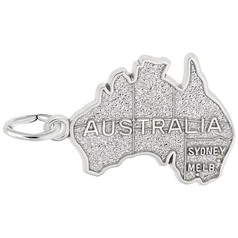 Australia Charm In Sterling Silver