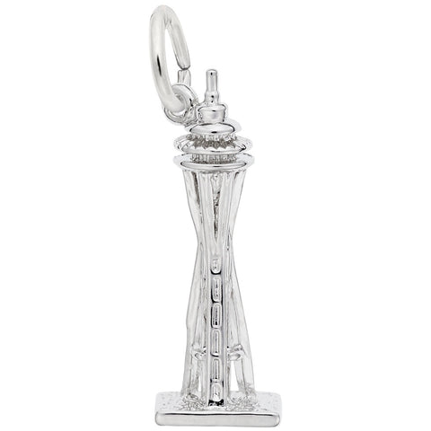 Seattle Space Needle Charm In Sterling Silver