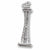 Seattle Space Needle charm in 14K White Gold hide-image