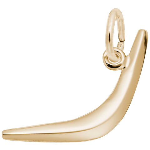 Boomerang Charm in Yellow Gold Plated
