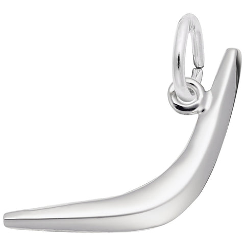 Boomerang Charm In Sterling Silver