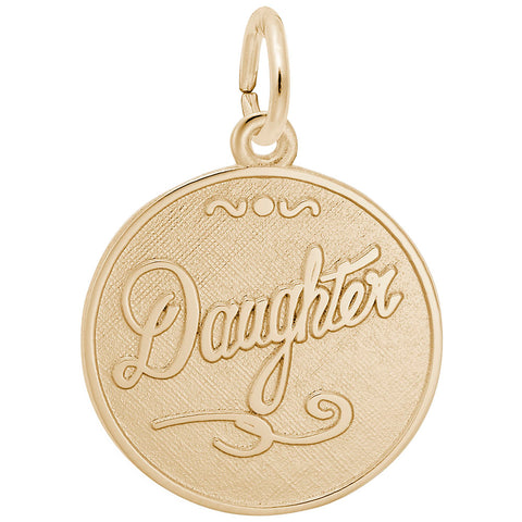 Daughter Charm In Yellow Gold