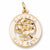 Alberta Rose charm in Yellow Gold Plated hide-image