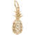 Pineapple Charm in Yellow Gold Plated