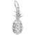 Pineapple Charm In Sterling Silver