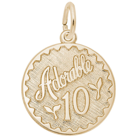 Adorable 10 Charm In Yellow Gold