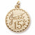 Just 15 charm in Yellow Gold Plated hide-image