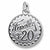 Finally 20 charm in 14K White Gold hide-image