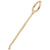 Crochet Hook Charm in Yellow Gold Plated