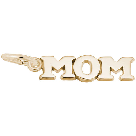 Mom Charm In Yellow Gold