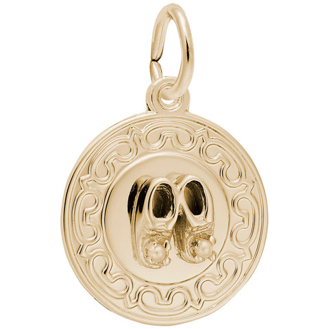 Babyshoe Charm in Gold Plated