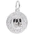 Babyshoe Charm In Sterling Silver