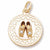 Babyshoe Charm in 10k Yellow Gold hide-image