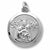 Madonna And Child charm in 14K White Gold hide-image