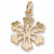 Snowflake Charm in 10k Yellow Gold hide-image