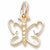 Butterfly charm in Yellow Gold Plated hide-image