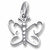 Butterfly charm in Sterling Silver hide-image