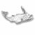 Fish charm in 14K White Gold hide-image