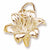 Lily charm in Yellow Gold Plated hide-image