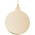 Classic Style Disc Charm in Yellow Gold Plated