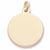 Classic Style Disc charm in Yellow Gold Plated hide-image