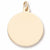 Classic Disc charm in Yellow Gold Plated hide-image
