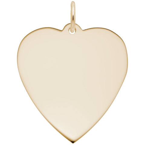 Heart Charm In Yellow Gold