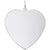 Extra Large Classic Heart Charm In Sterling Silver