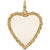 8379-Heart Charm in Yellow Gold Plated