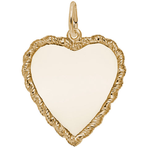 8379-Heart Charm In Yellow Gold