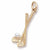 Golf Clubs Charm in 10k Yellow Gold hide-image