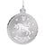 Taurus Charm In Sterling Silver