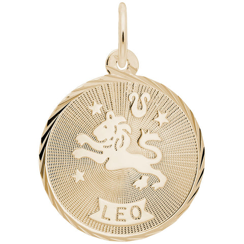 Leo Charm in Yellow Gold Plated