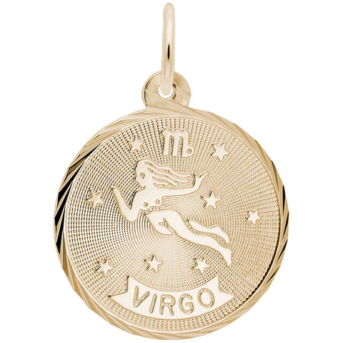 Virgo Charm in Yellow Gold Plated